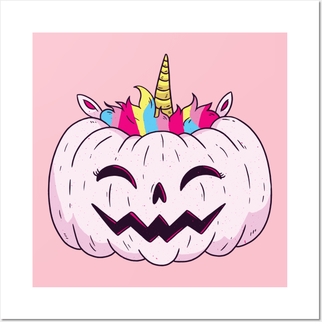 Unicorn Pumpkin Wall Art by LR_Collections